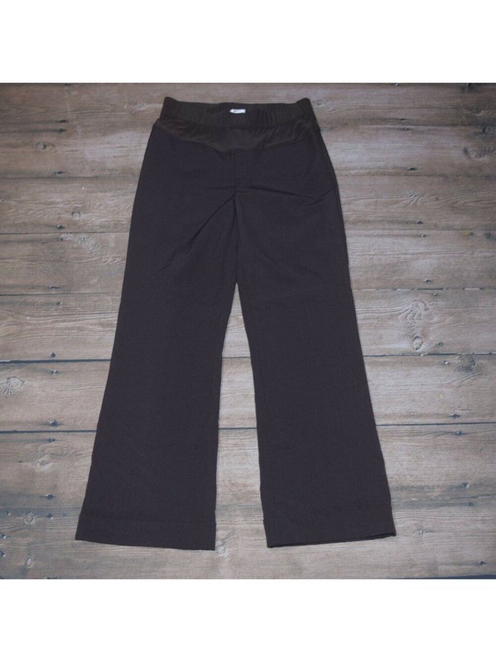 Duo Maternity Women's Sz M Brown Dress Pants